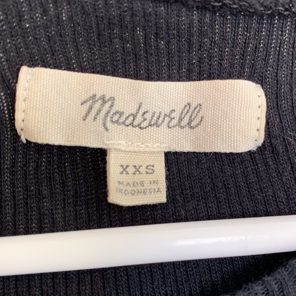 Madewell Black Ribbed Tank Top - Picture 3 of 5